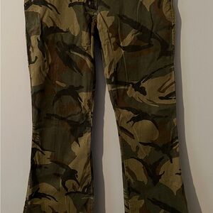 dELiA*s Camouflage Flare Jeans with Button Accents